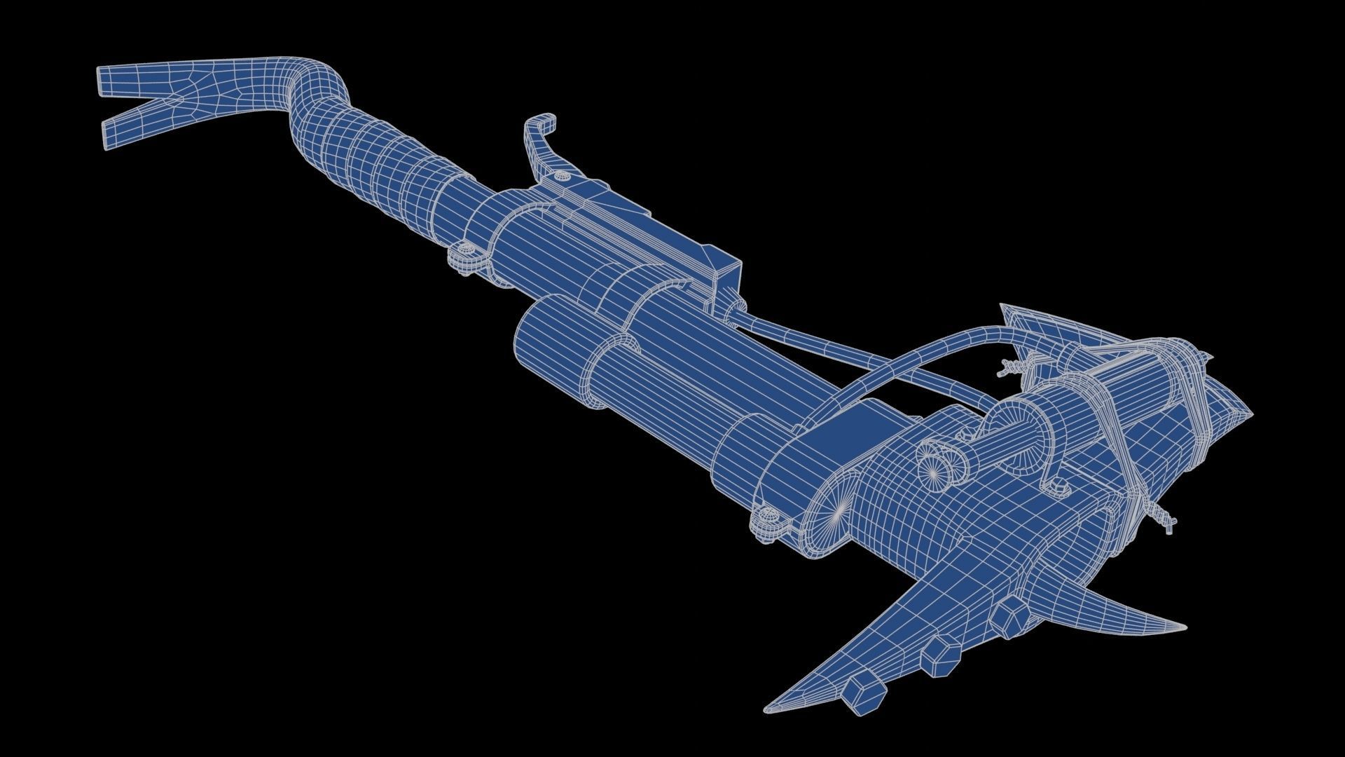 Modifiable Strike Weapon 20 Low-poly 3D model_21