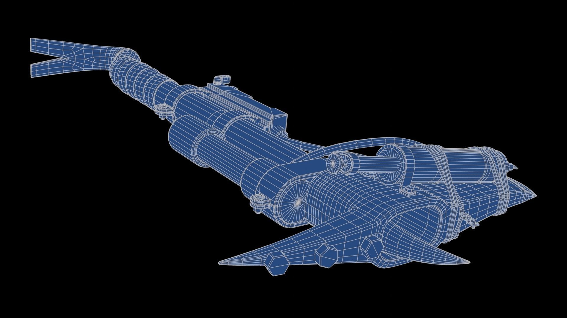 Modifiable Strike Weapon 20 Low-poly 3D model_24