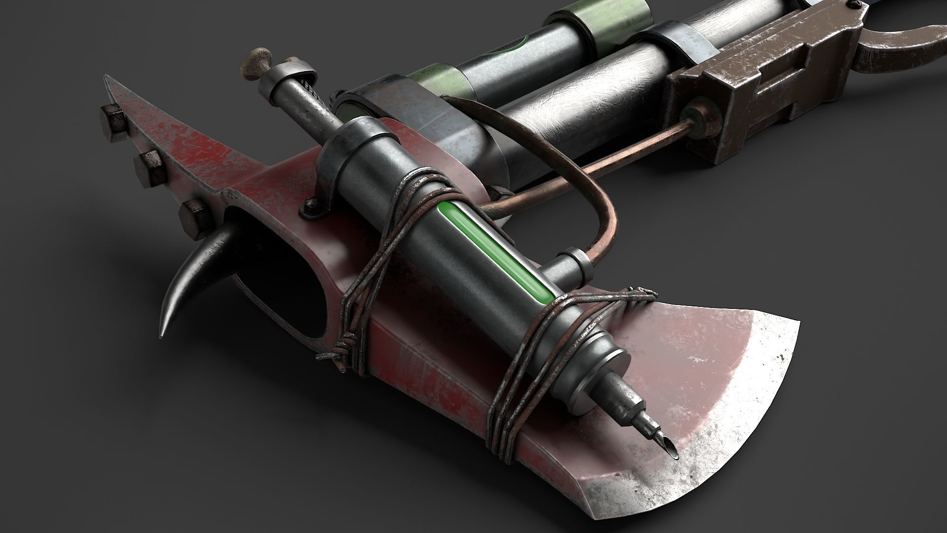 Modifiable Strike Weapon 20 Low-poly 3D model_8