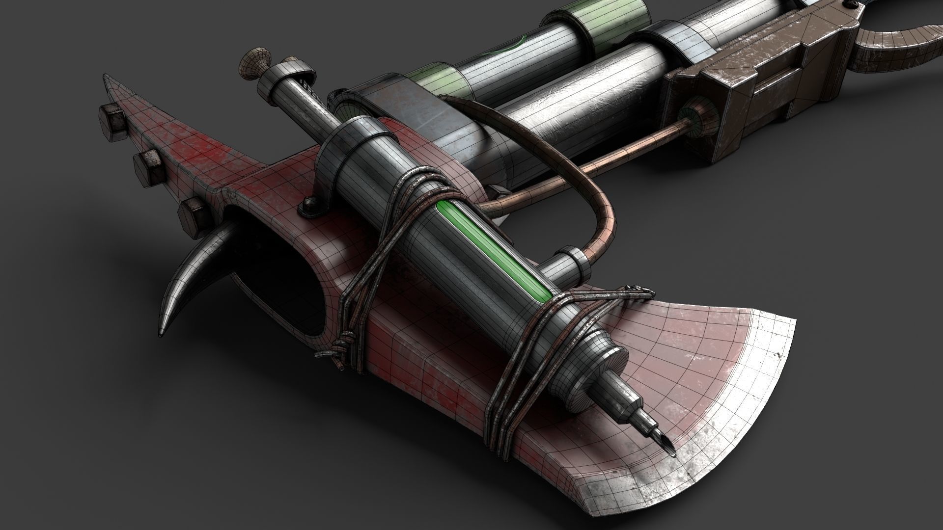 Modifiable Strike Weapon 20 Low-poly 3D model_18