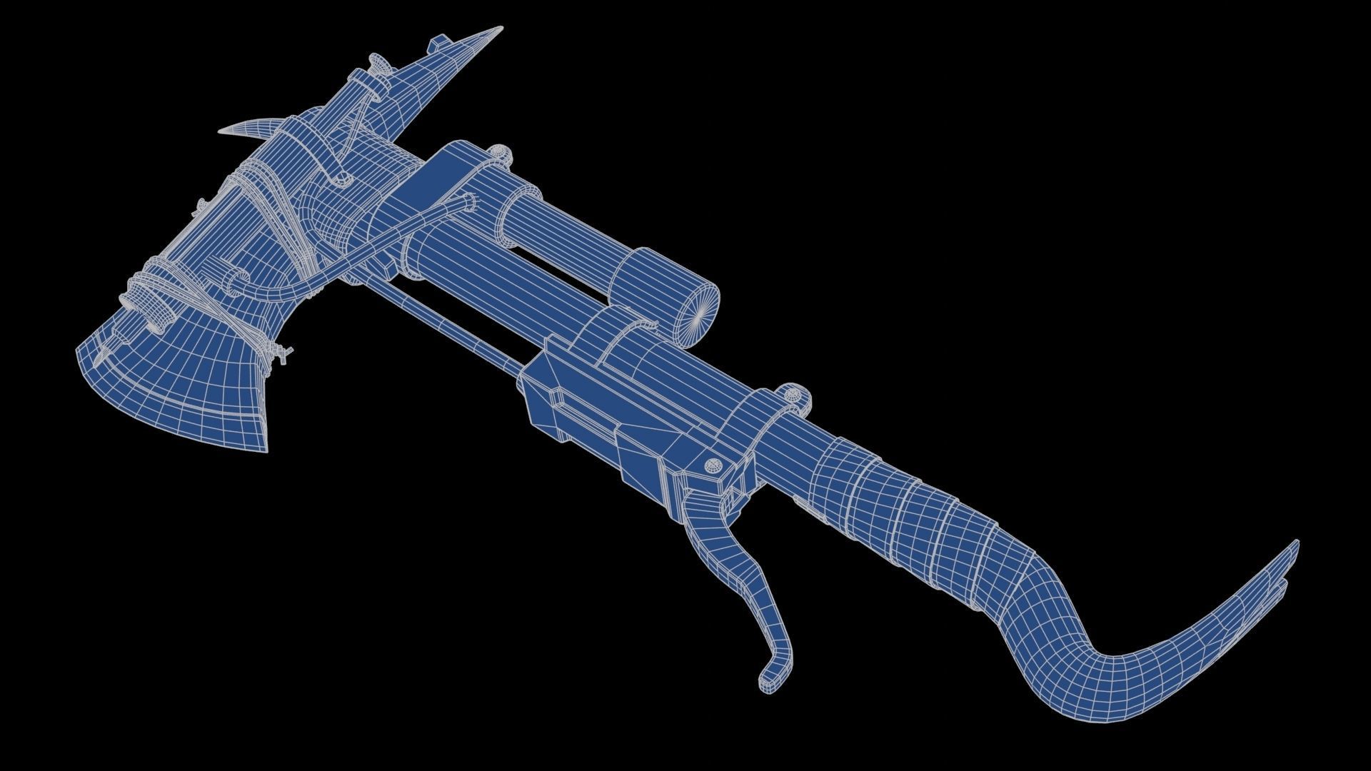 Modifiable Strike Weapon 20 Low-poly 3D model_20