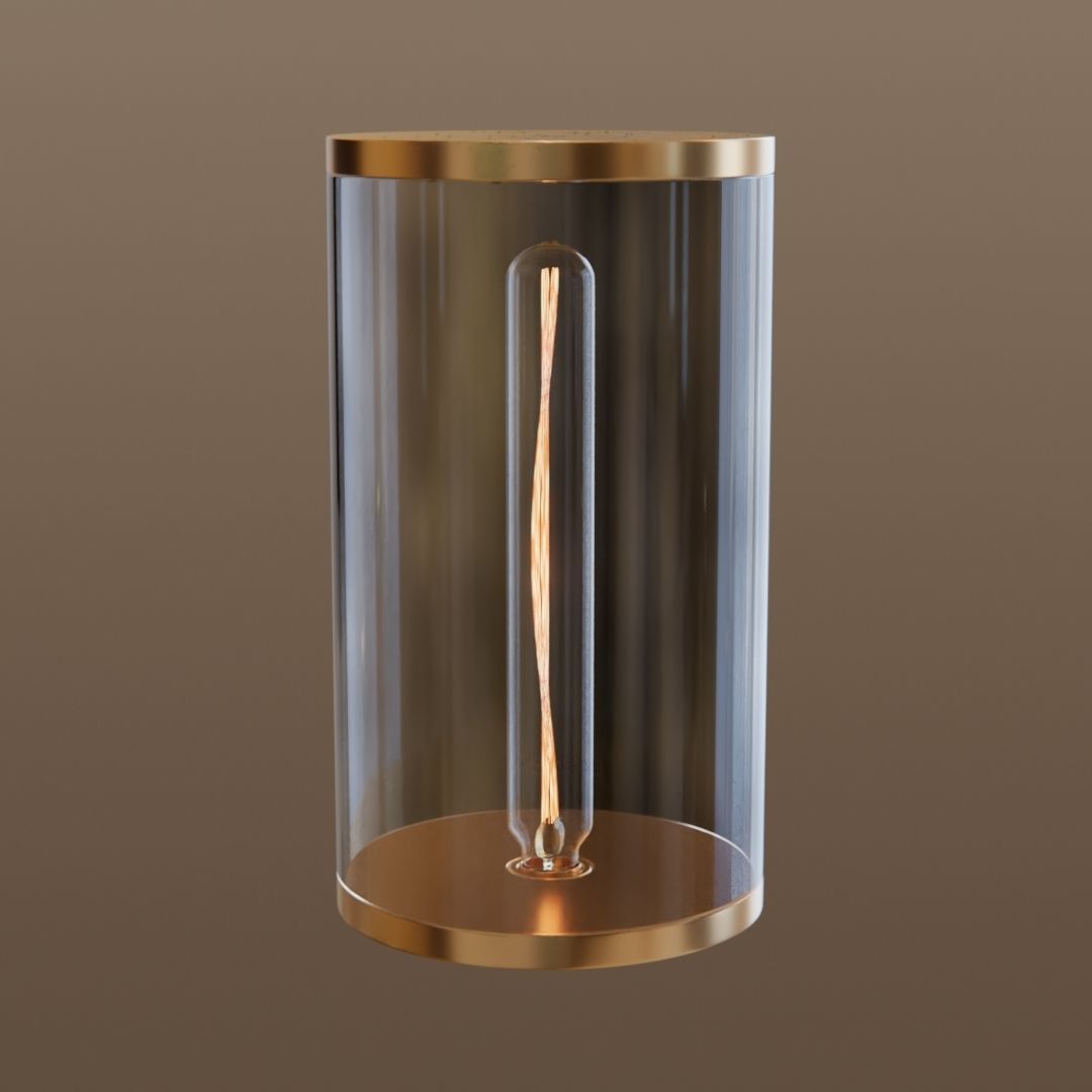 Decorative filament lamp 3D model_3