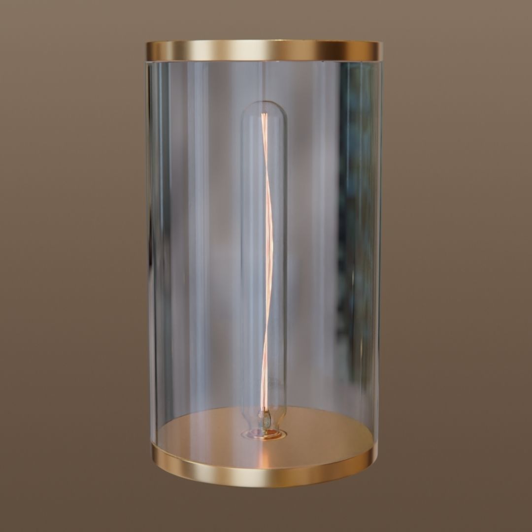 Decorative filament lamp 3D model_4