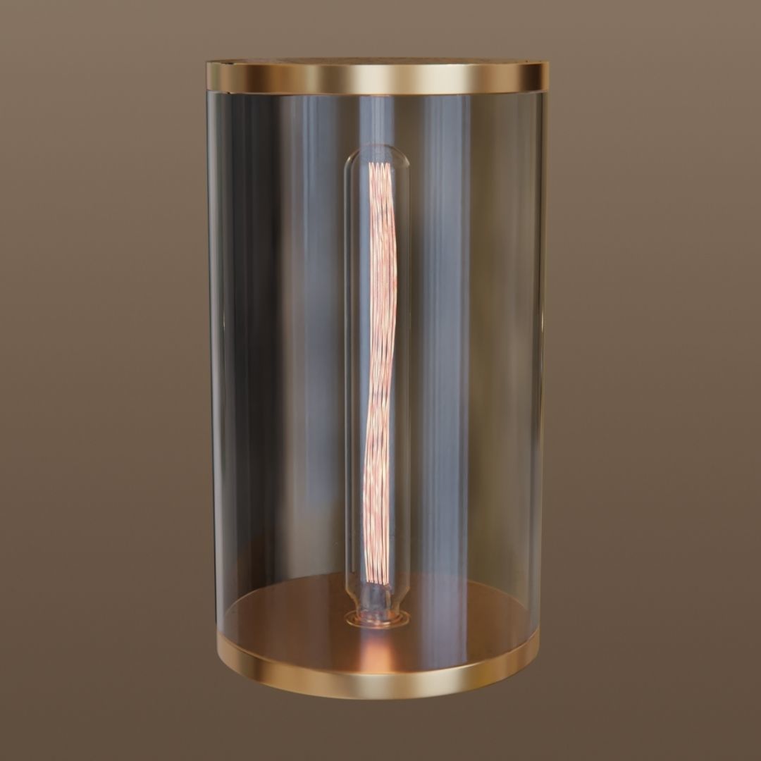 Decorative filament lamp 3D model_9