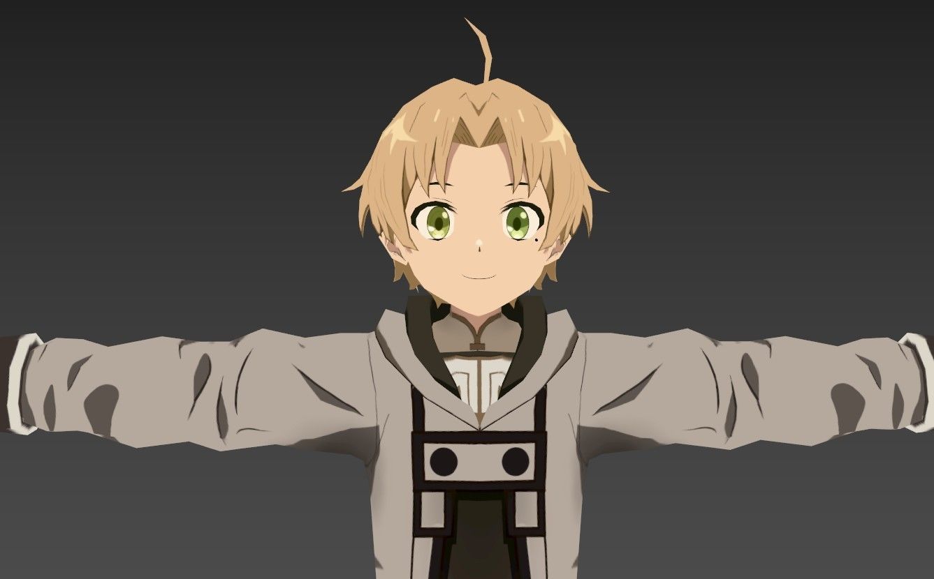 Rudeus Mushoku Tensei VRChat Oculus Quest 2 3D model_6