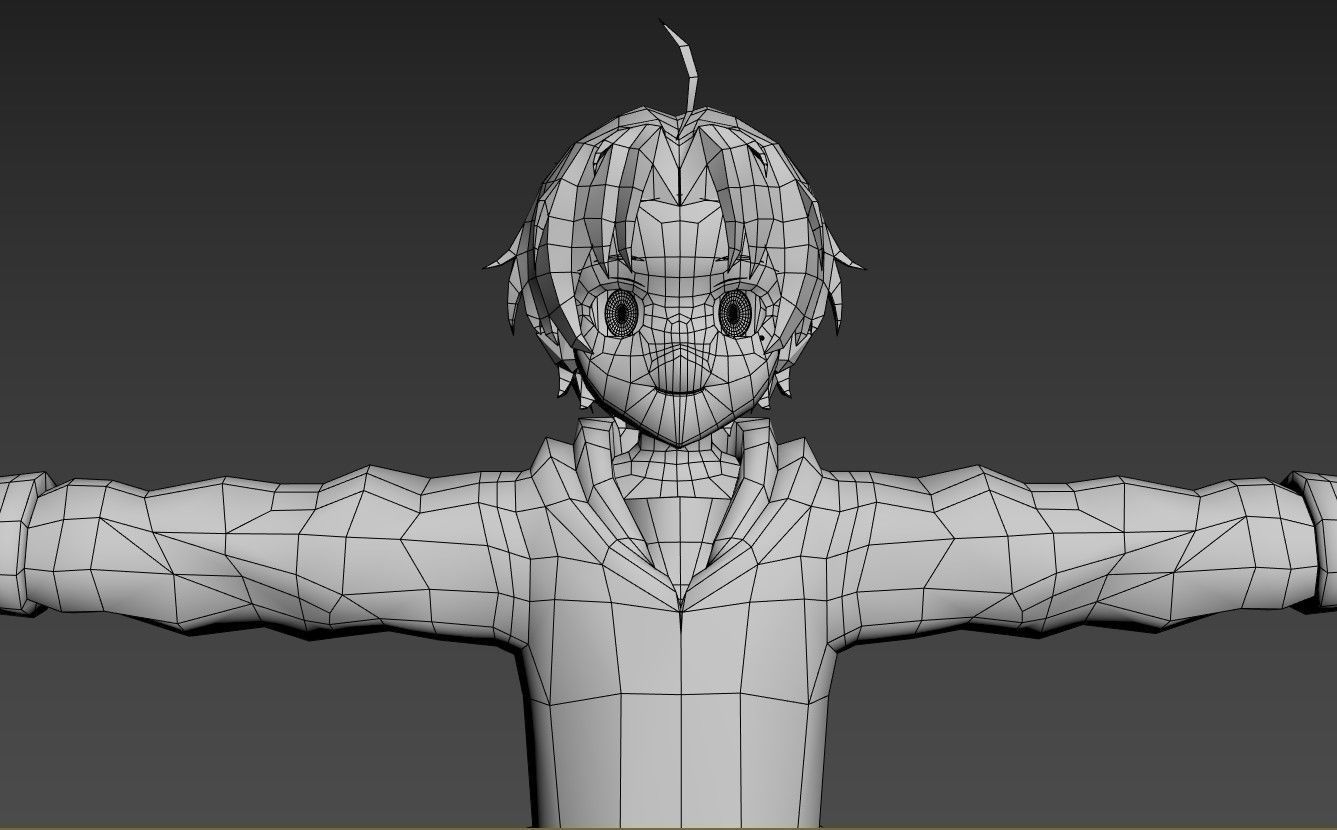 Rudeus Mushoku Tensei VRChat Oculus Quest 2 3D model_7