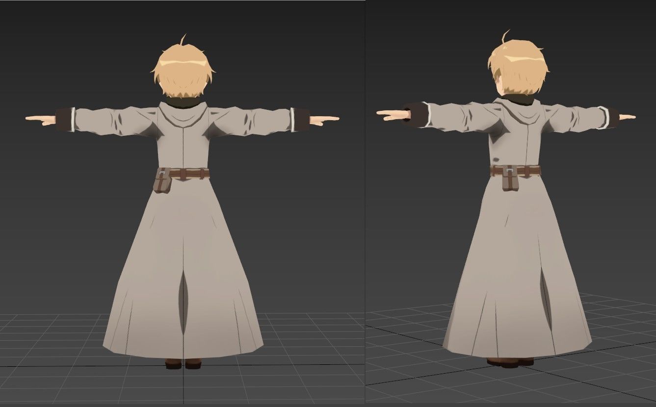 Rudeus Mushoku Tensei VRChat Oculus Quest 2 3D model_3