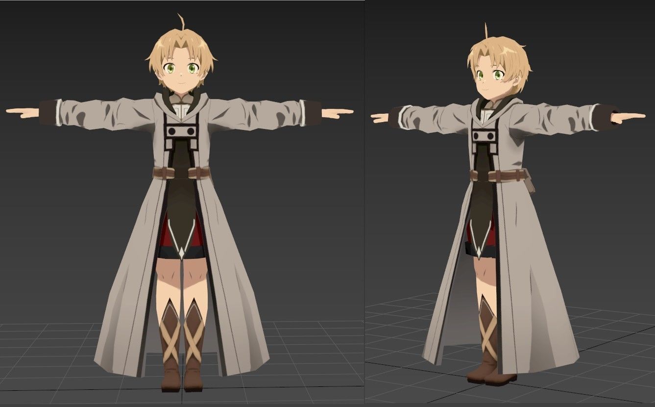 Rudeus Mushoku Tensei VRChat Oculus Quest 2 3D model_2