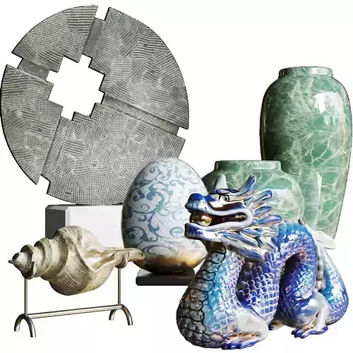 Porcelain set The Dragon