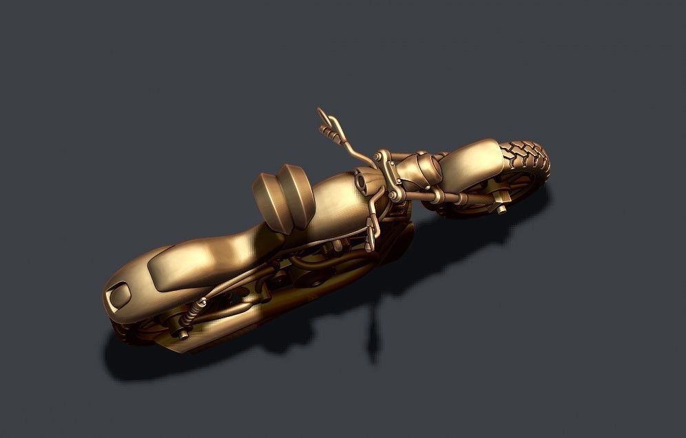 Motorcycle pendant 3d 3D print model_6