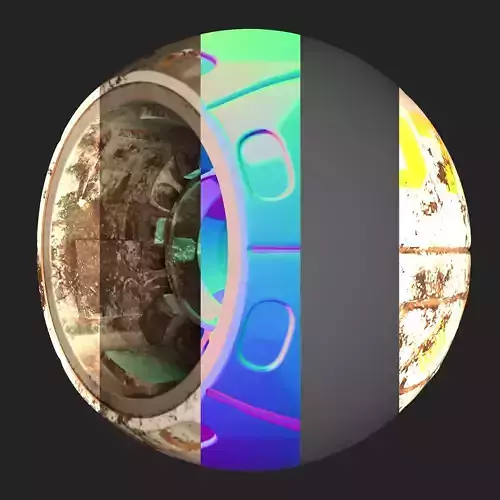 Spheric Space Ship Free 3D model