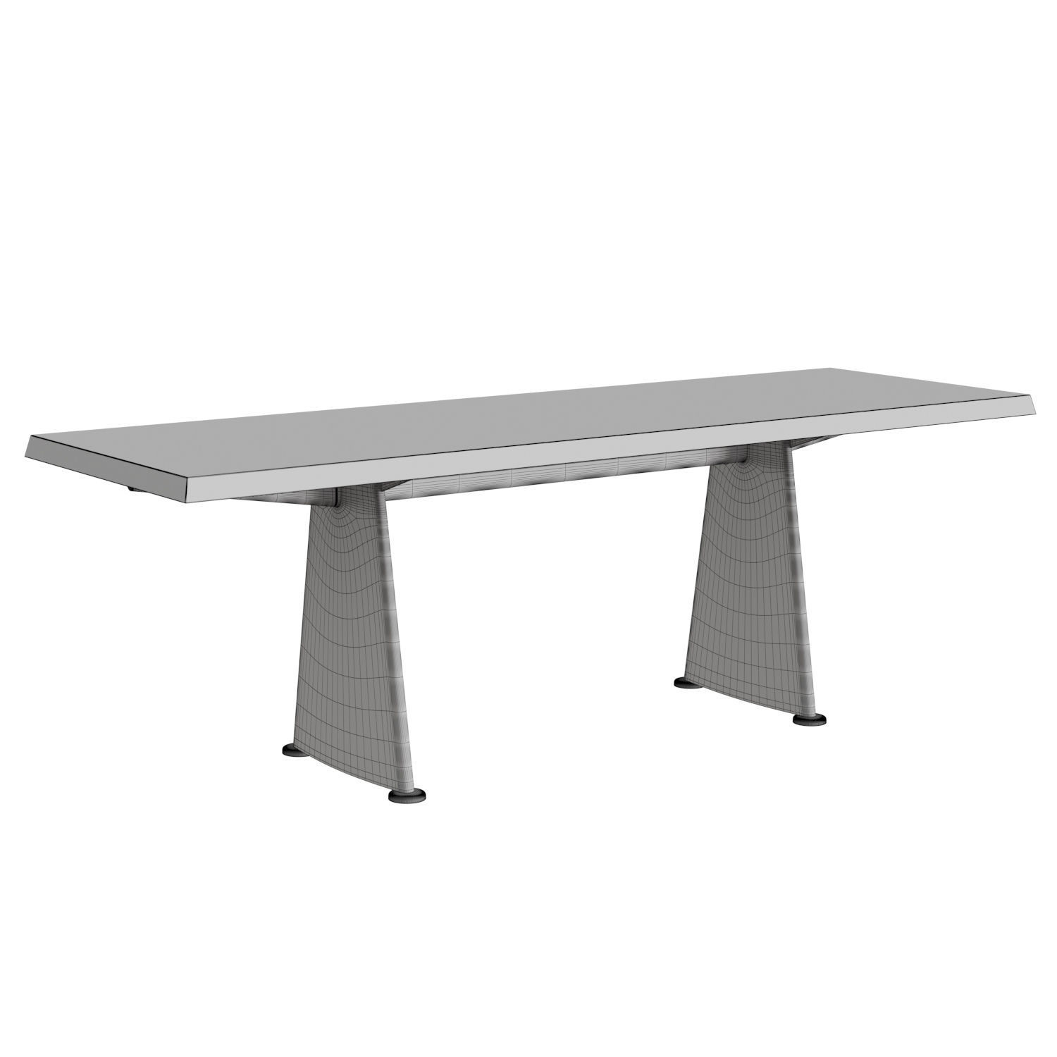 Trapeze Table 3D model_4