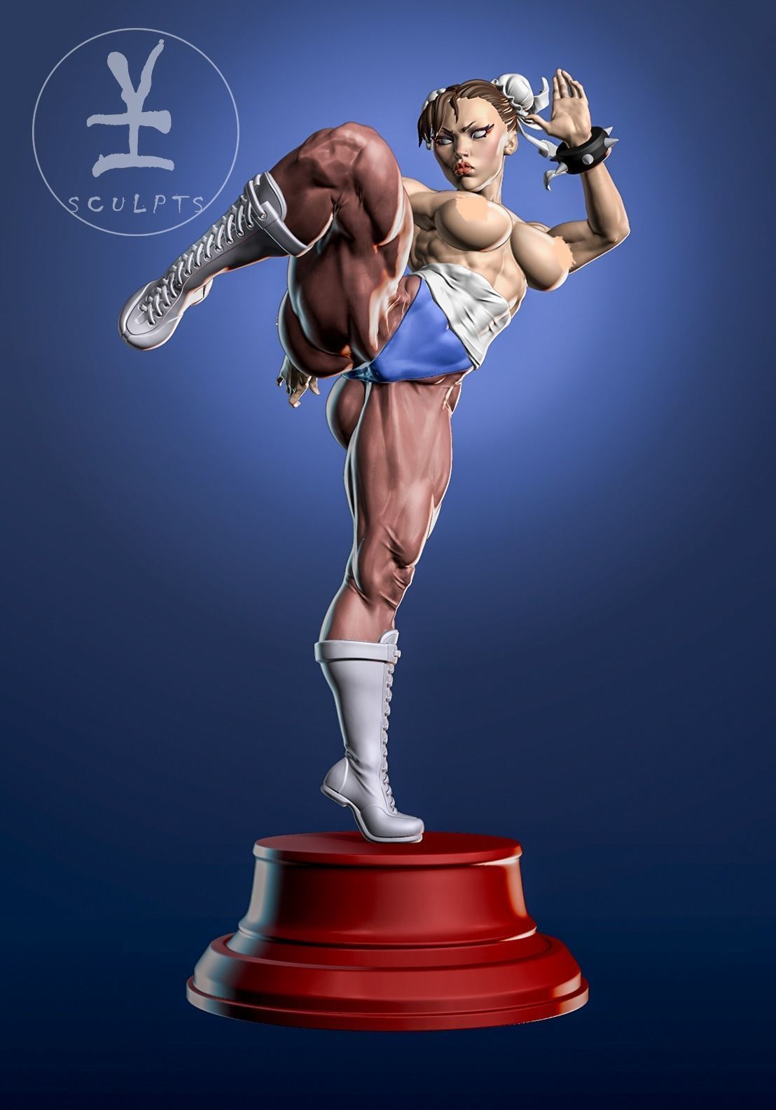 Chun Li with NSFW 3D print model_3