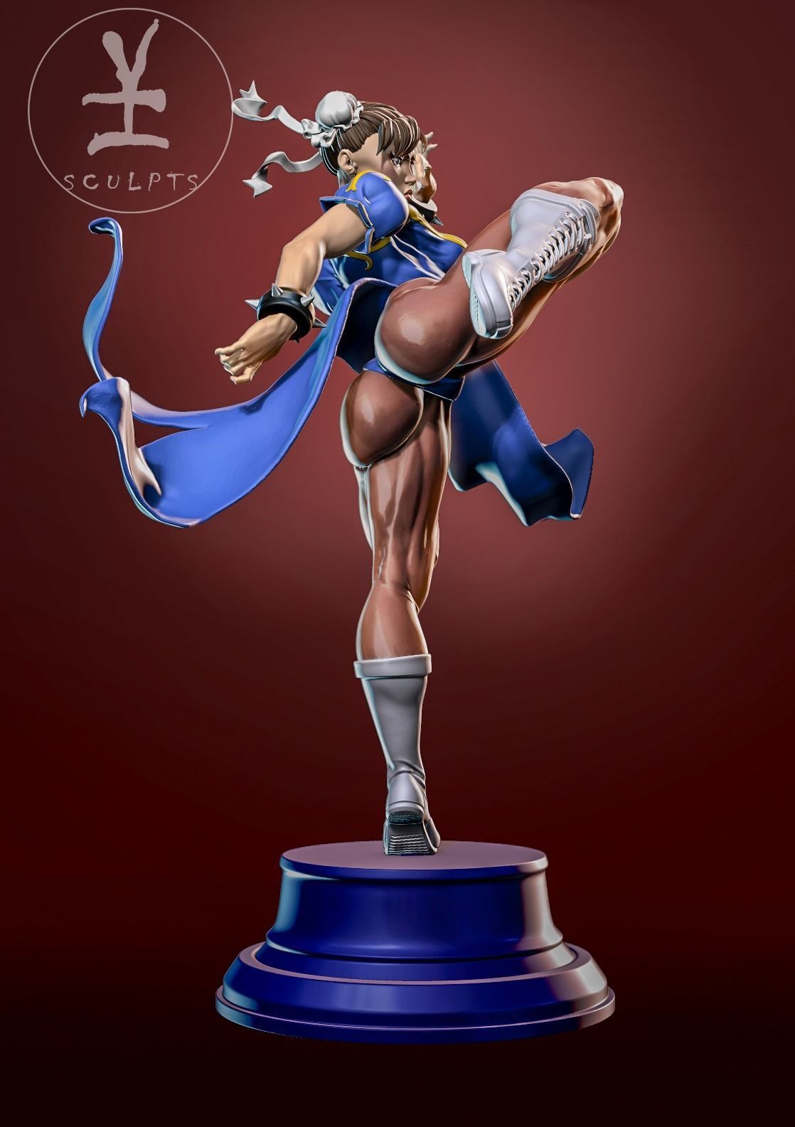 Chun Li with NSFW 3D print model_1