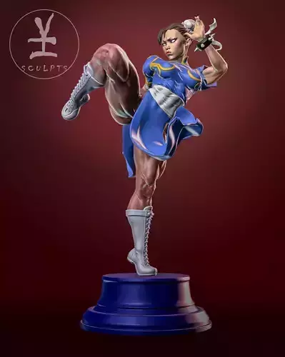 Chun Li with NSFW 3D print model