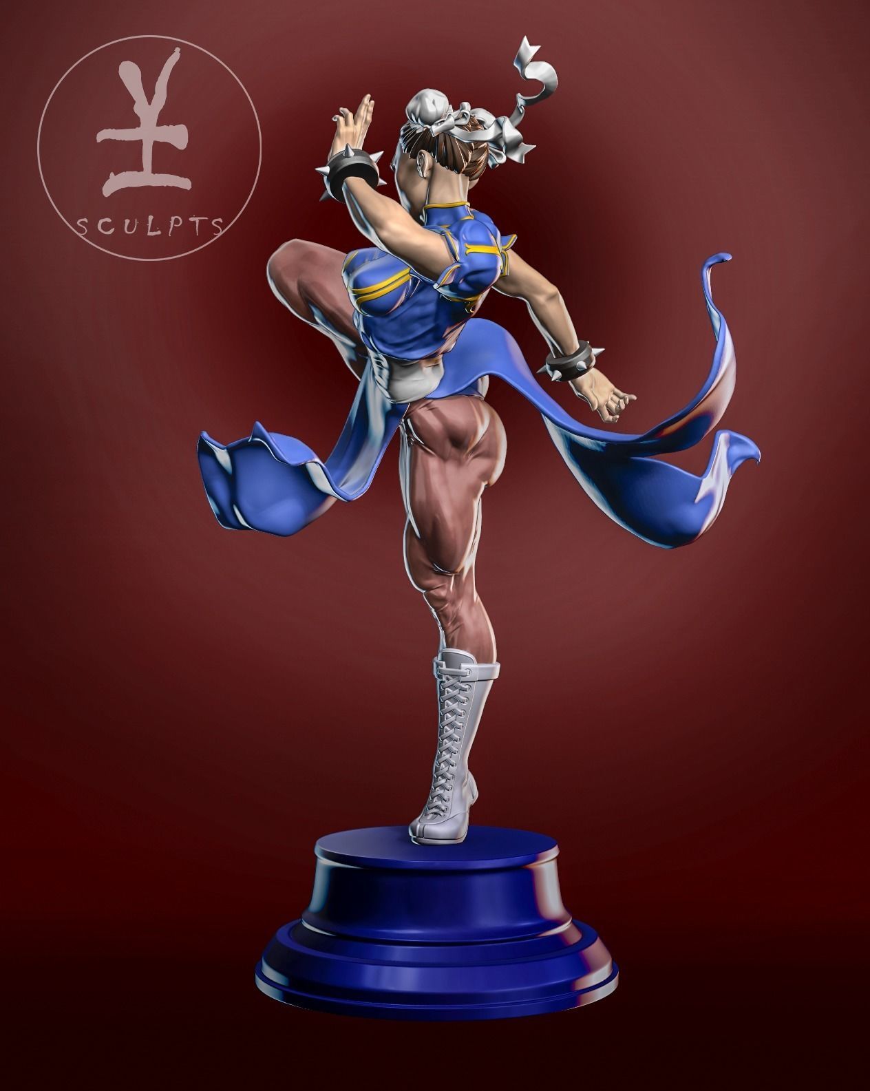 Chun Li with NSFW 3D print model_2