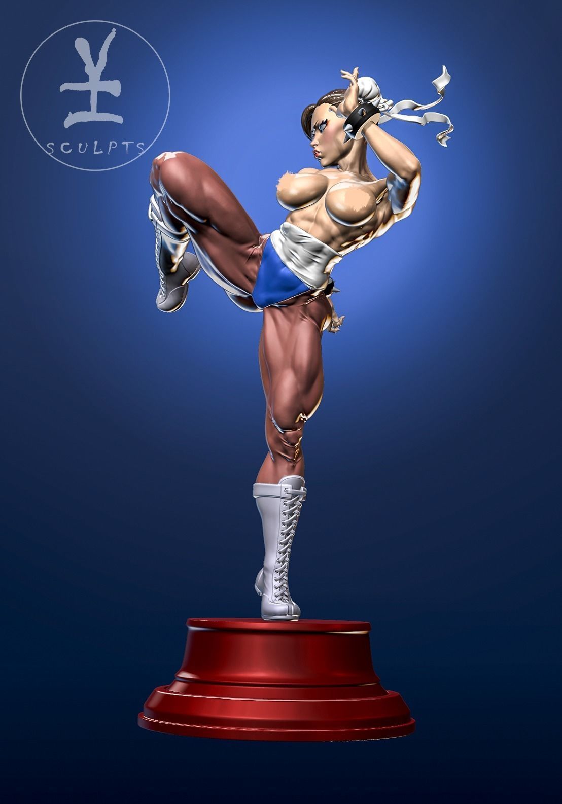 Chun Li with NSFW 3D print model_4