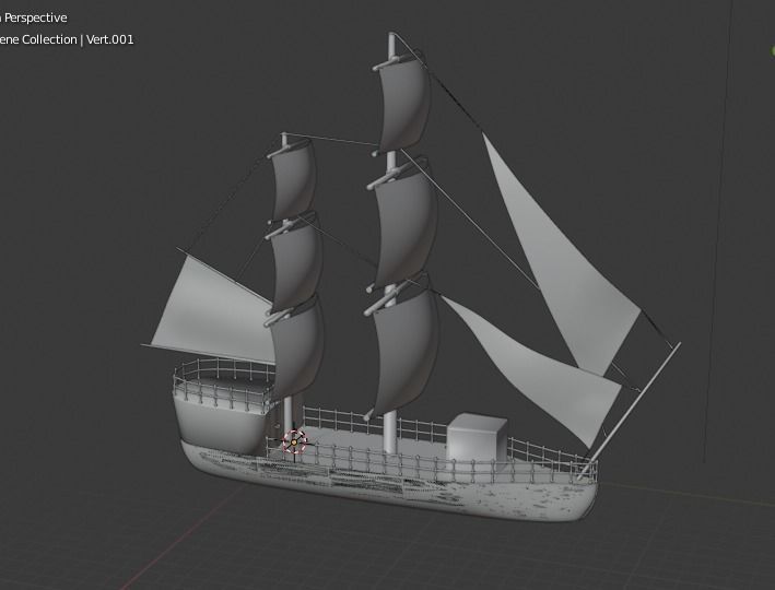 sail ship 3D model_6