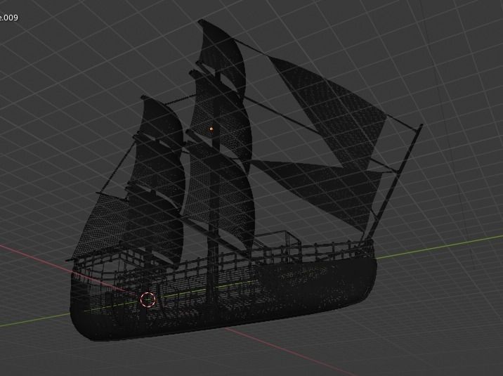 sail ship 3D model_5