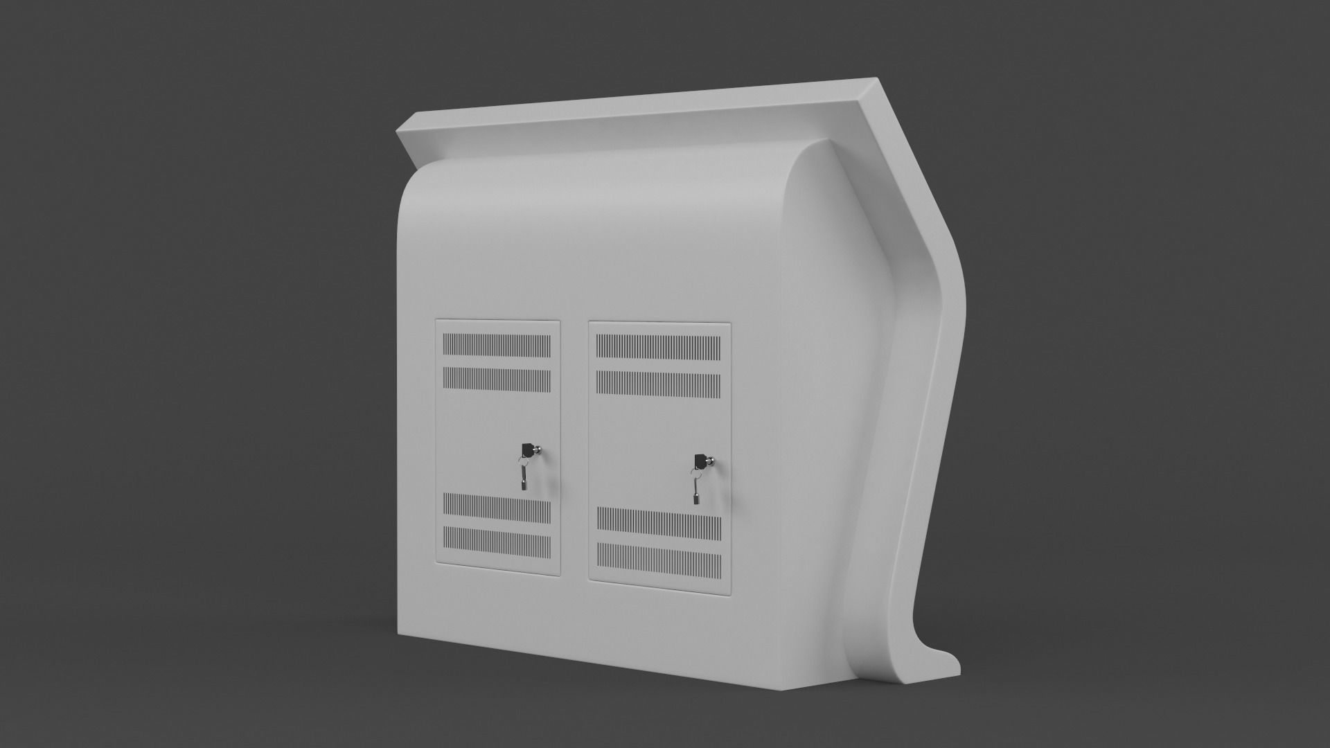 Information Kiosk 3D model_4