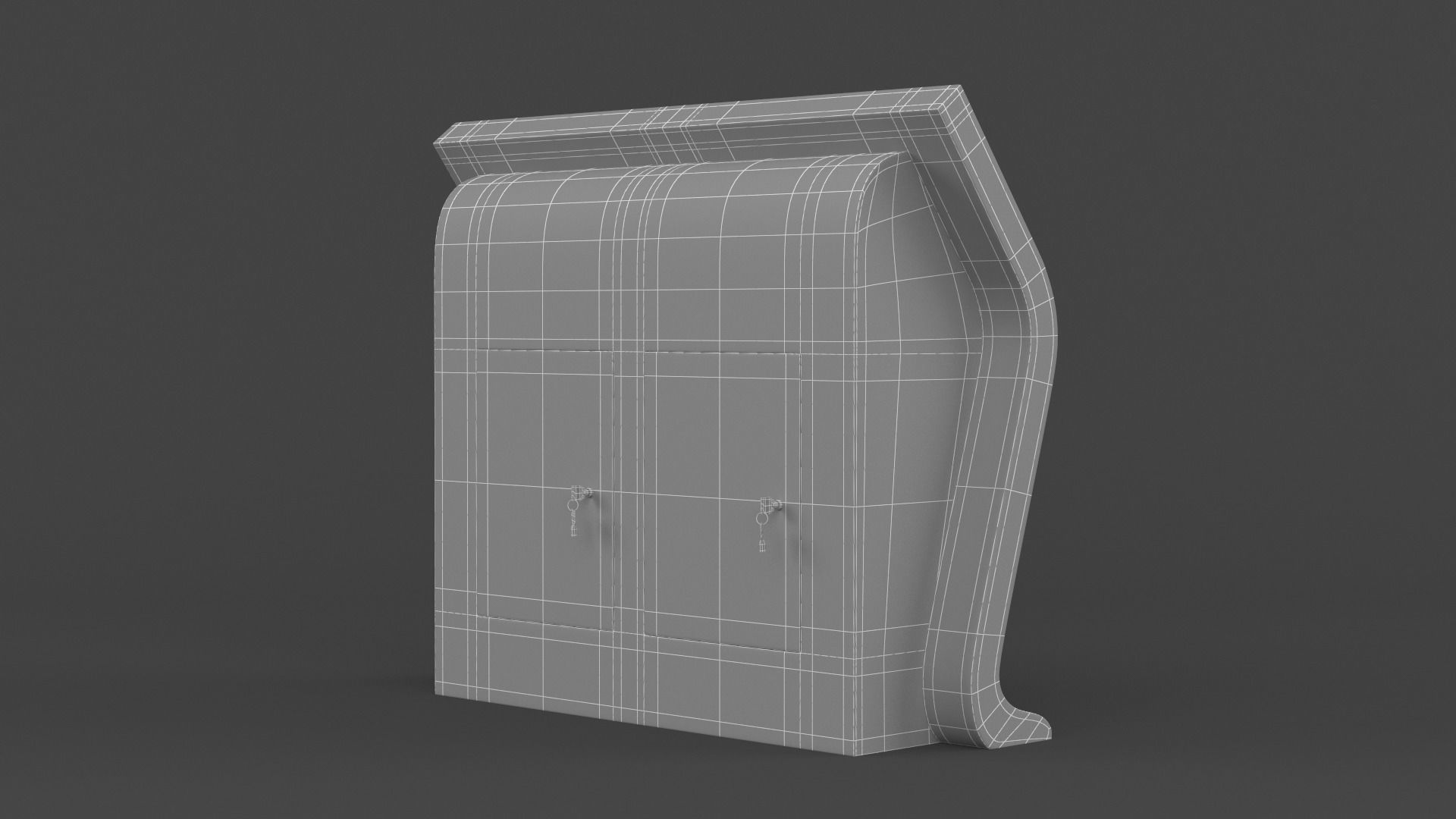 Information Kiosk 3D model_10