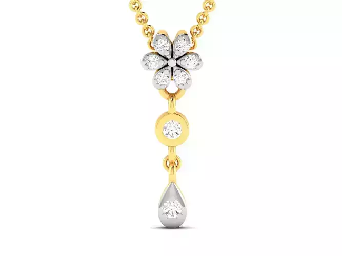 Women pendant 3dm render detail