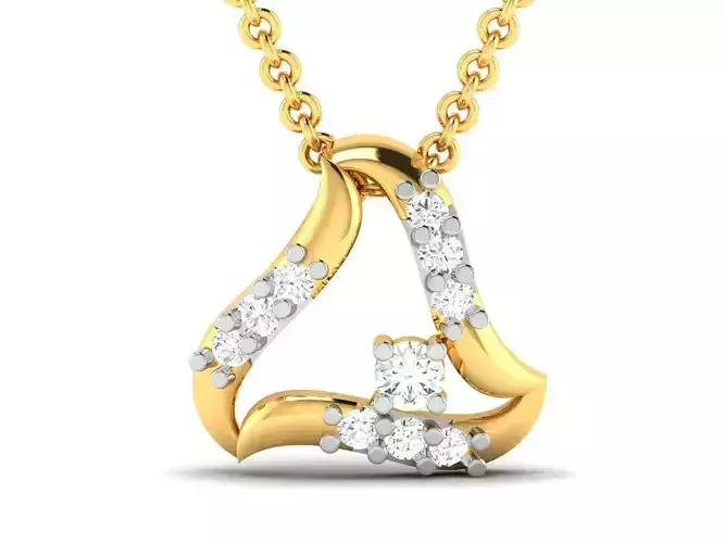 Women pendant 3dm render detail