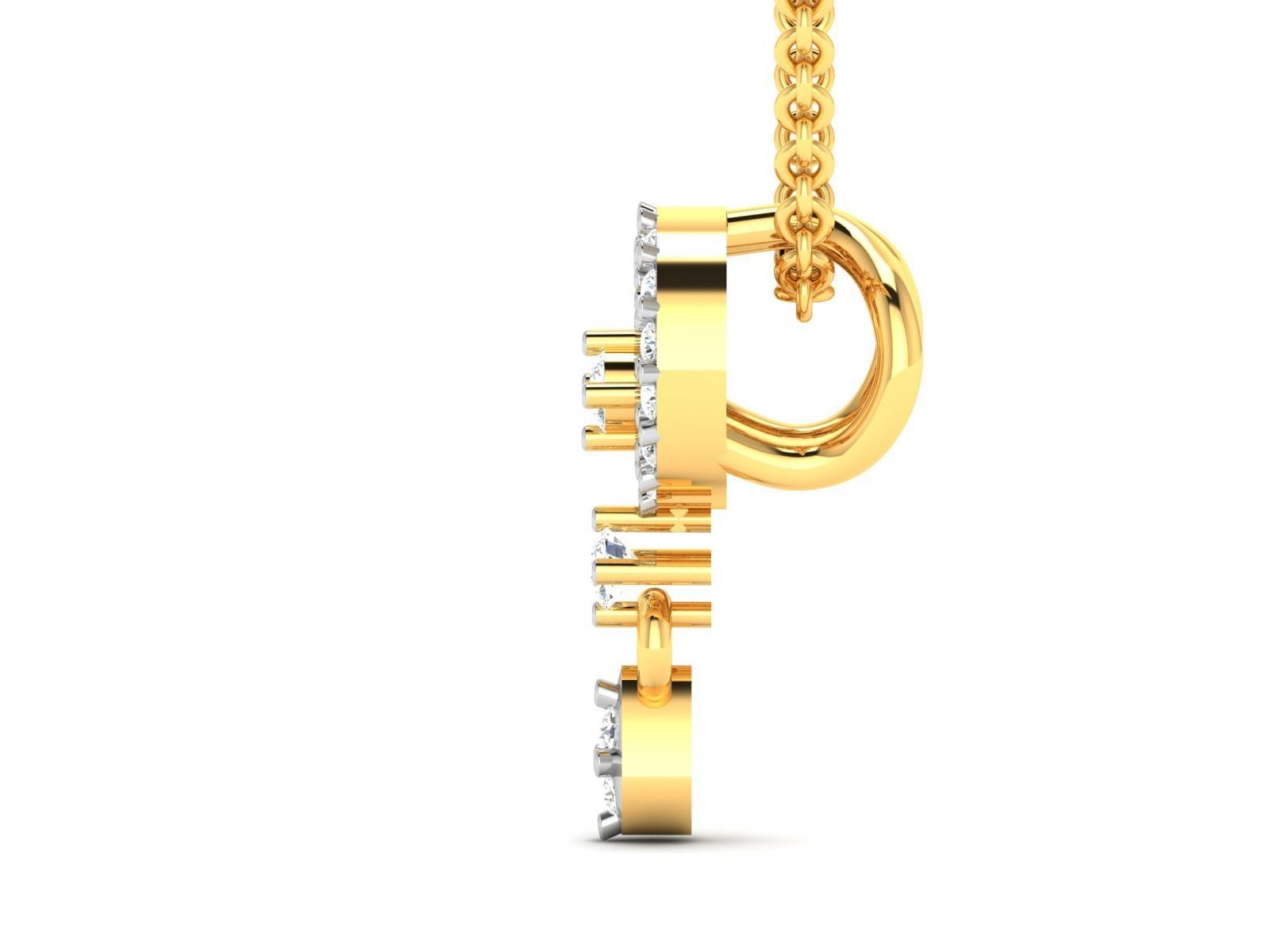 Women pendant 3dm render detail 3D print model_6