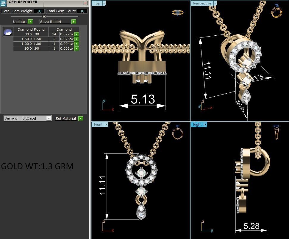 Women pendant 3dm render detail 3D print model_1