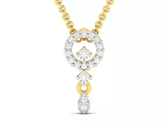 Women pendant 3dm render detail