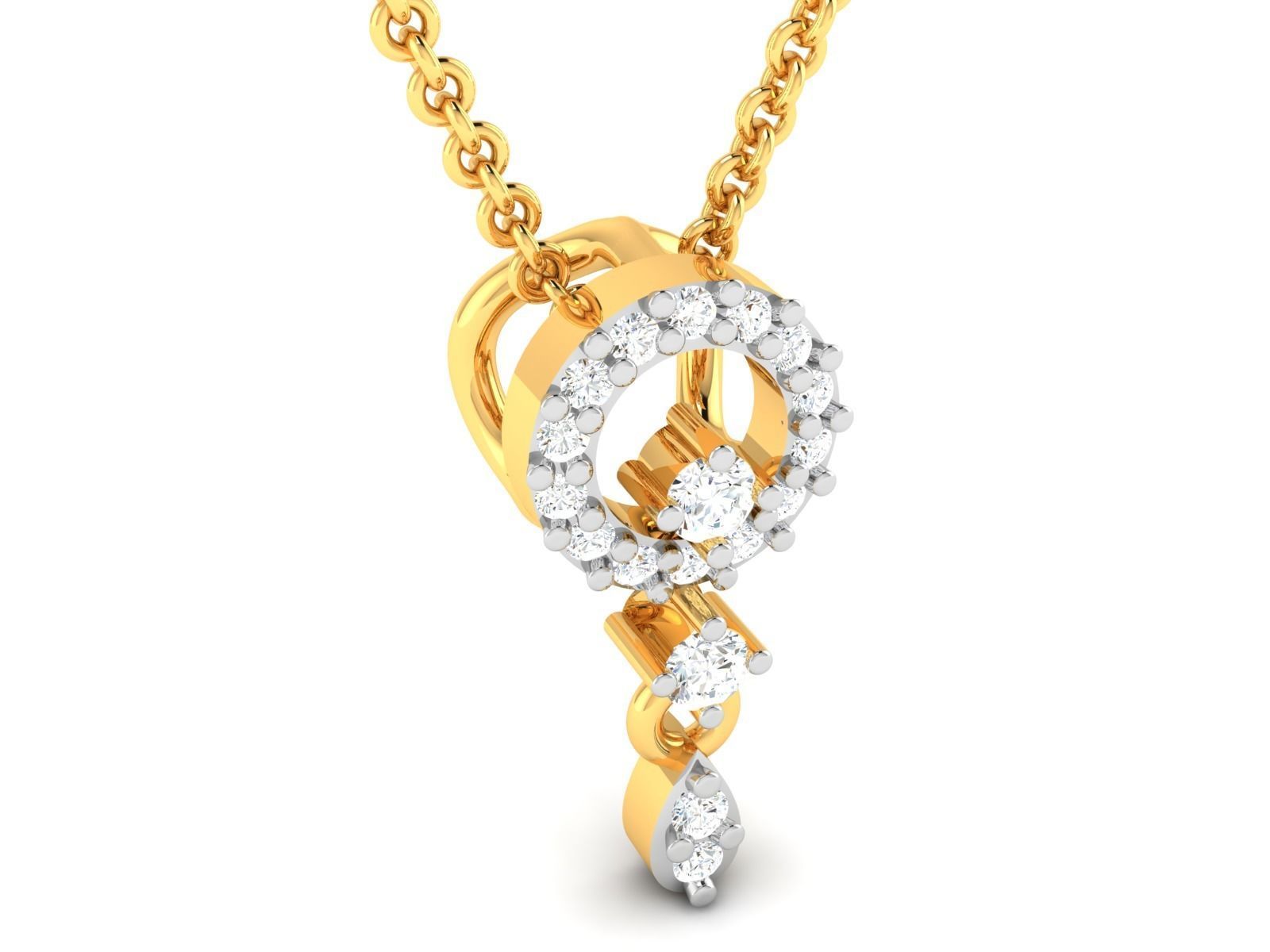 Women pendant 3dm render detail 3D print model_3