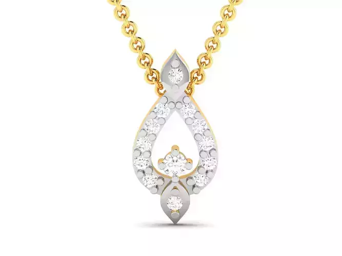 Women pendant 3dm render detail