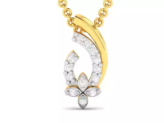 Women pendant 3dm render detail