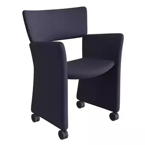 Crown Armchair Castors 3D model