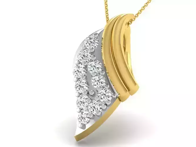 Women pendant 3dm render detail