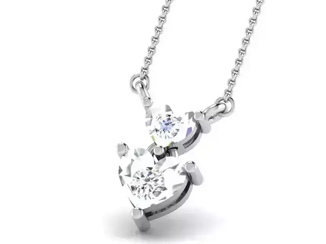 Women pendant 3dm render detail