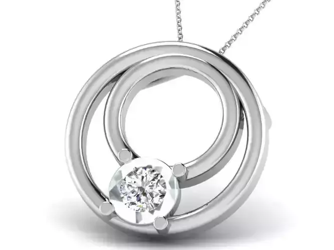 Women pendant 3dm render detail