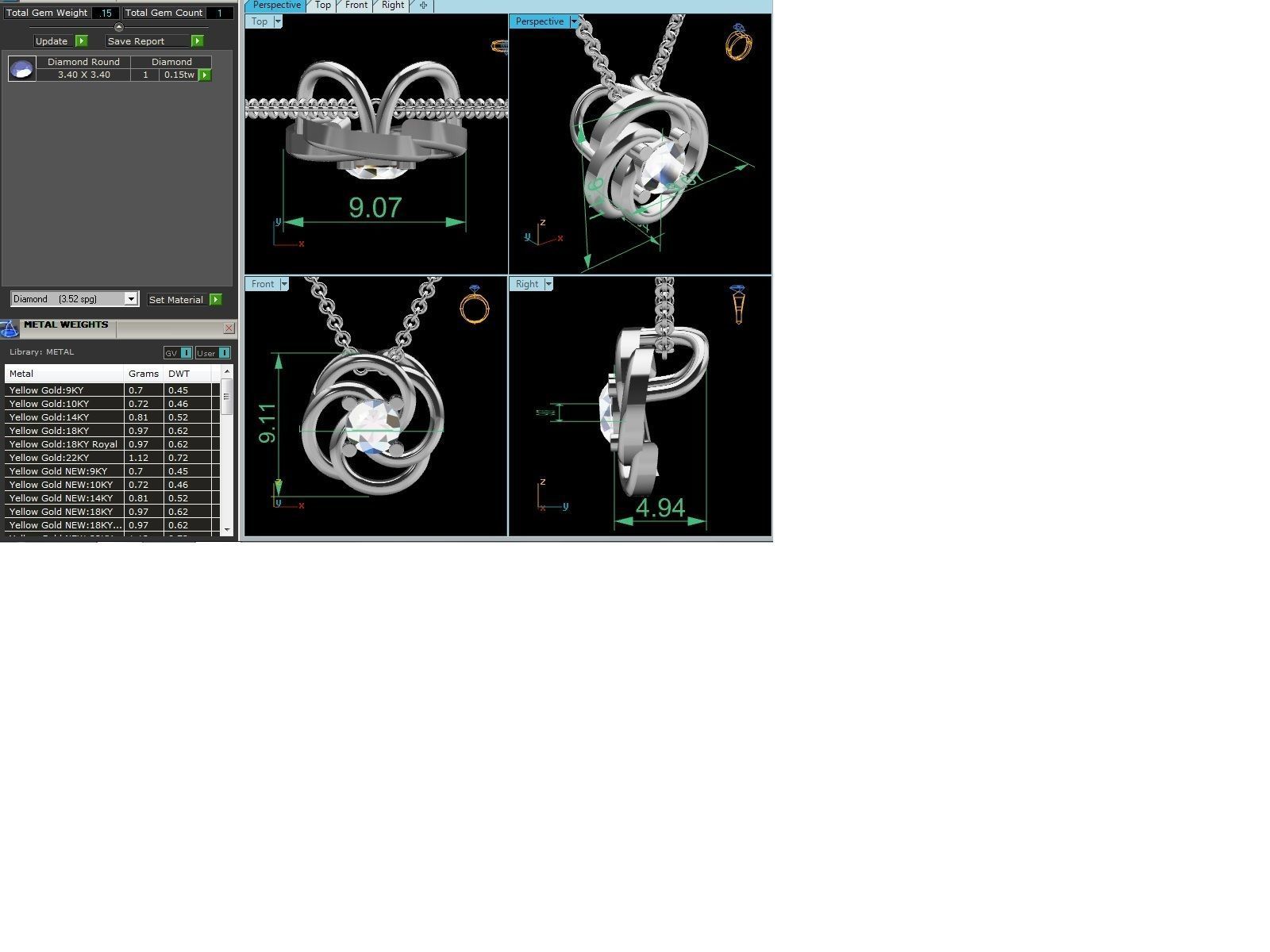 Women pendant 3dm render detail 3D print model_1