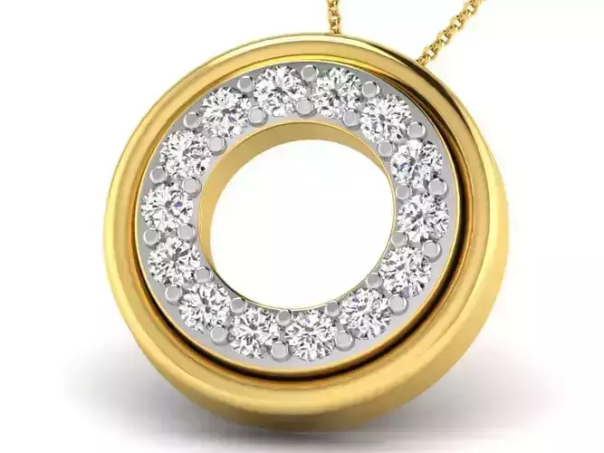 Women pendant 3dm render detail