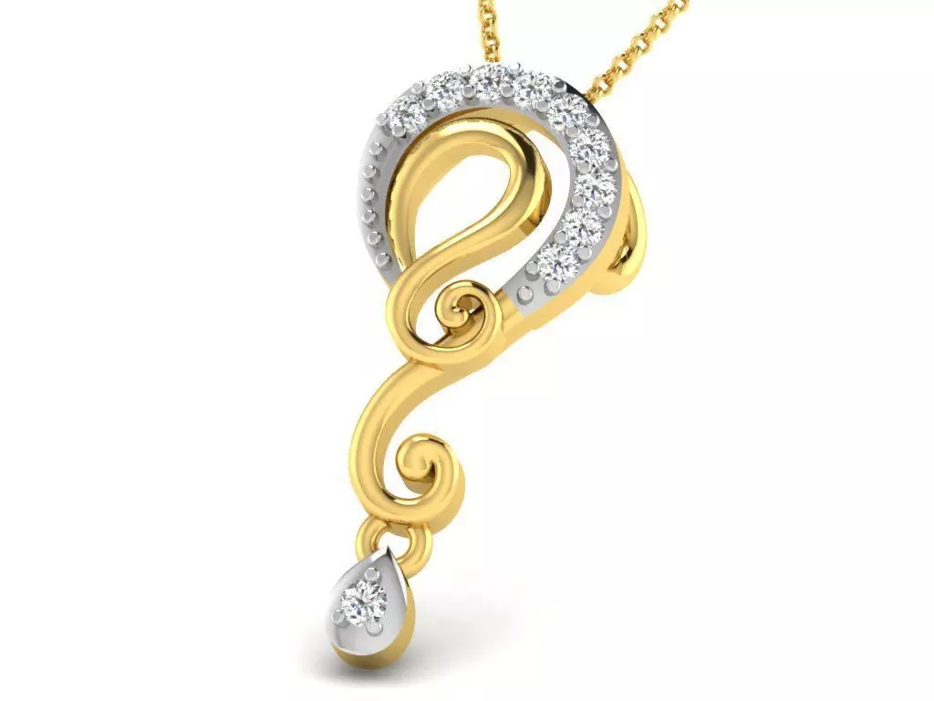 Women pendant 3dm render detail 3D print model_0