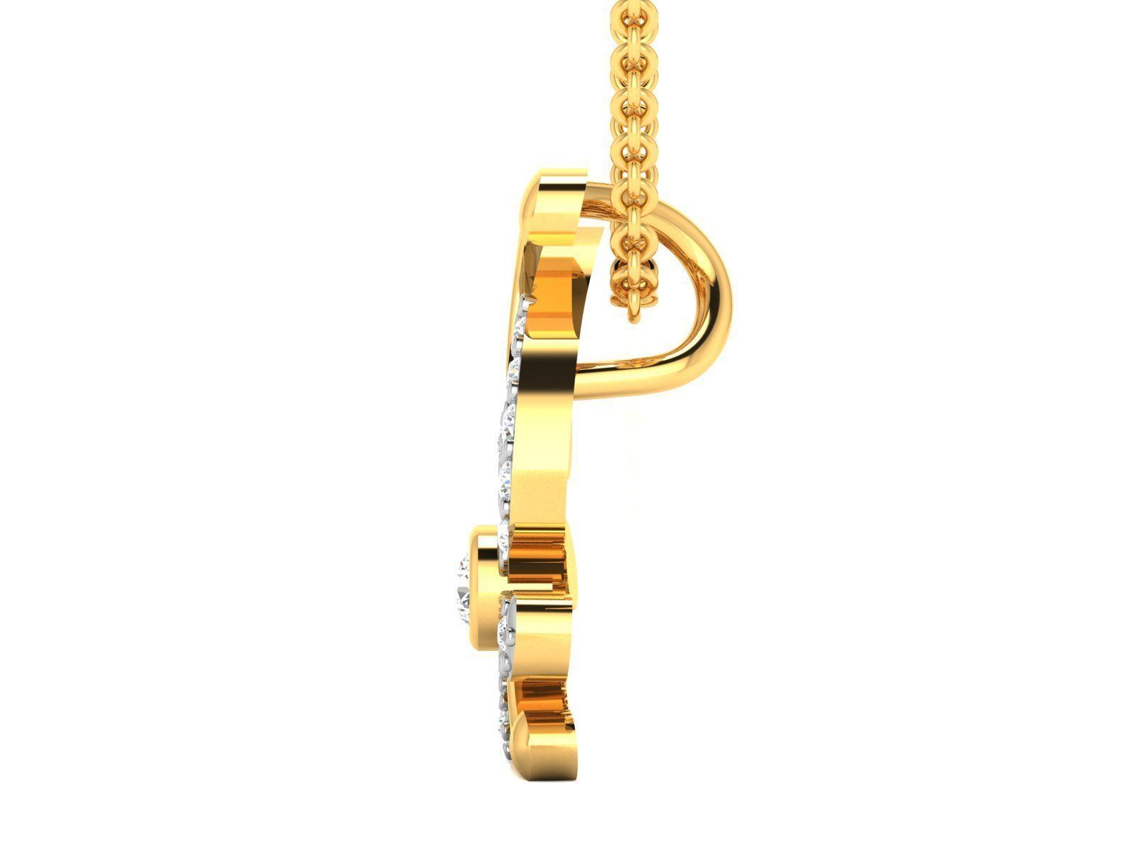 Women pendant 3dm render detail 3D print model_6