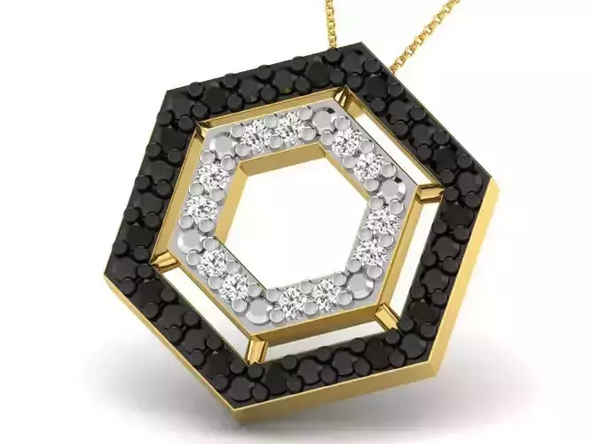 Women pendant 3dm render detail