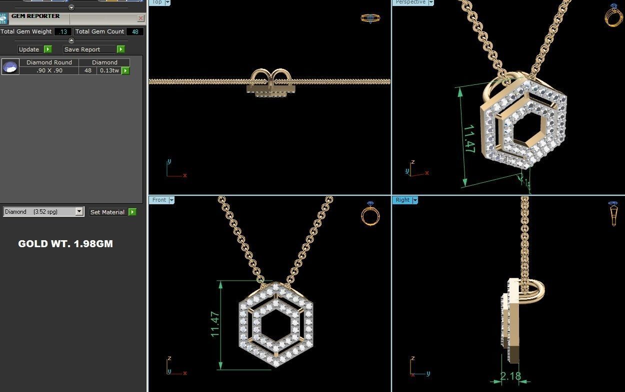 Women pendant 3dm render detail 3D print model_1