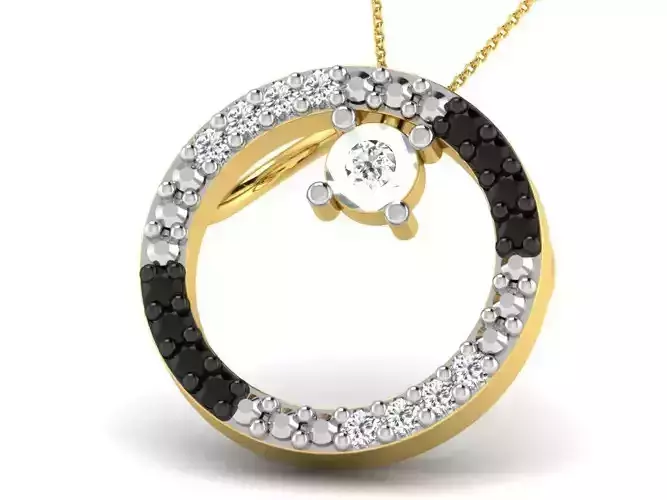 Women pendant 3dm render detail