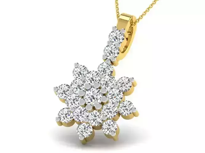 Women pendant 3dm render detail