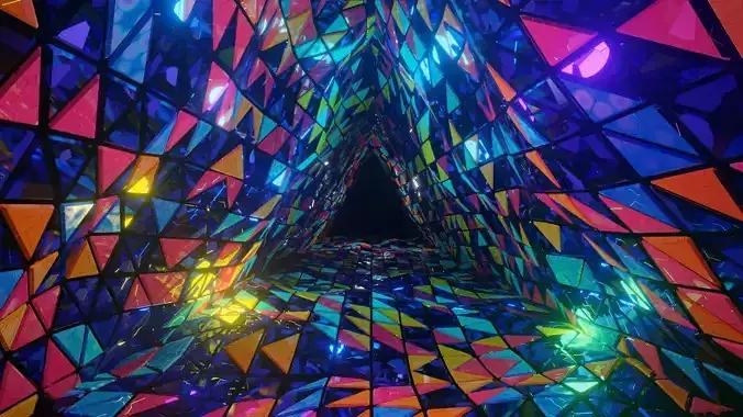 kaleidoscope infinit loop Low-poly 3D model