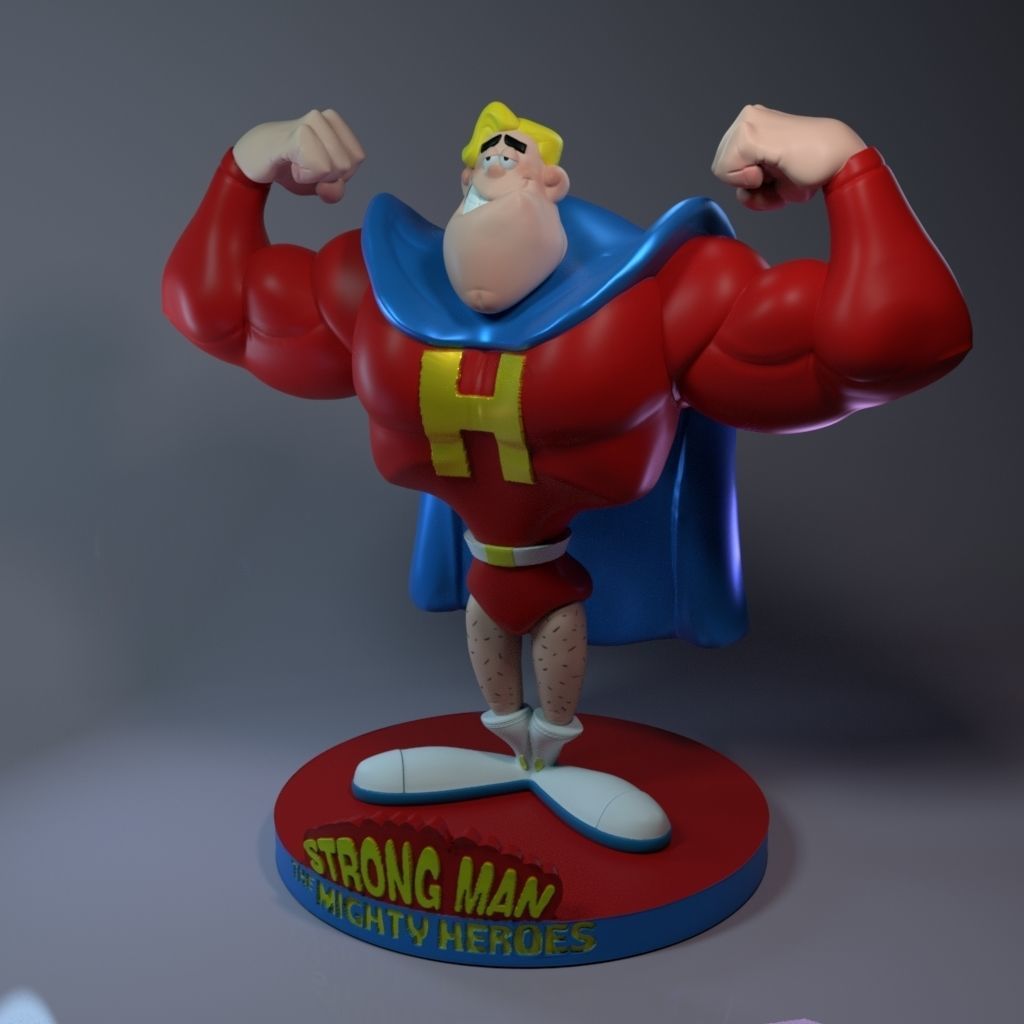 Strong-Man - The Migthy Heroes 3D print model_1