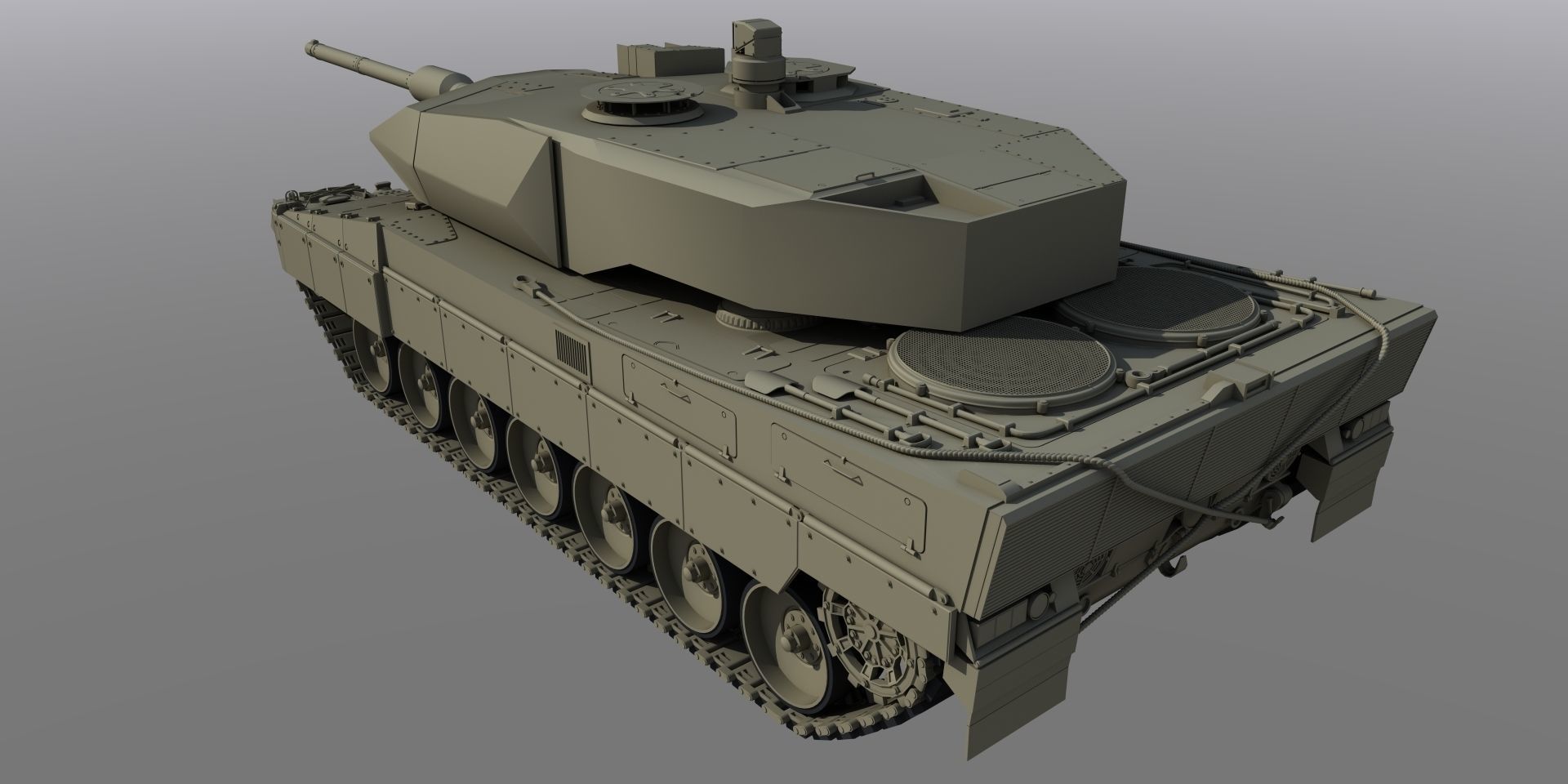 Leopard 2 Tank Free 3D model_2