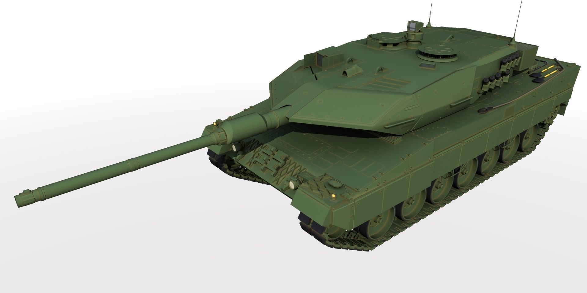 Leopard 2 Tank Free 3D model_5