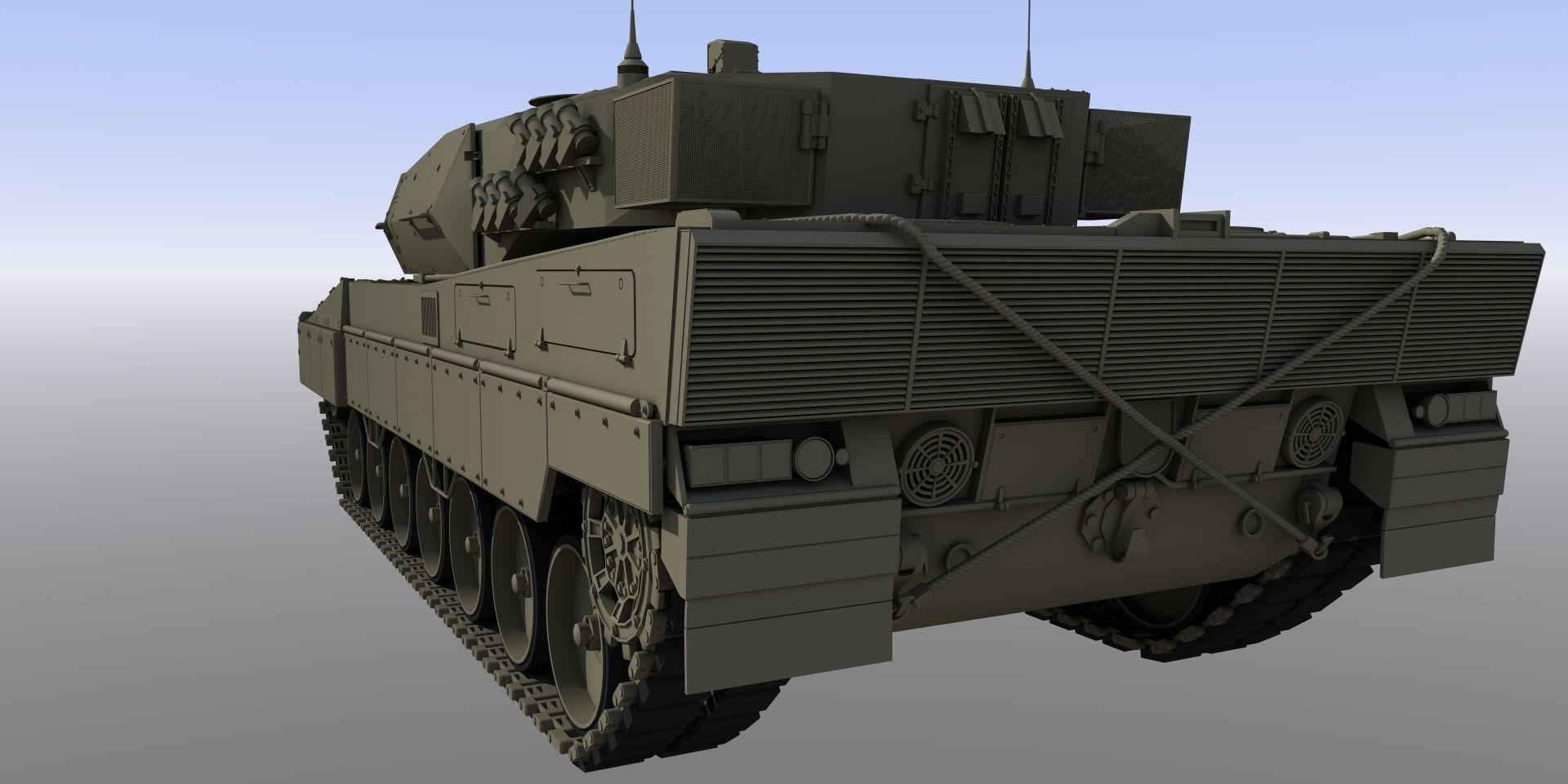 Leopard 2 Tank Free 3D model_1